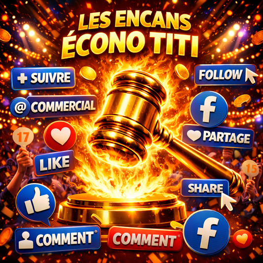 ENCAN Vente Facebook – Lot de Marchandise Assortie Sans Garantie Légale